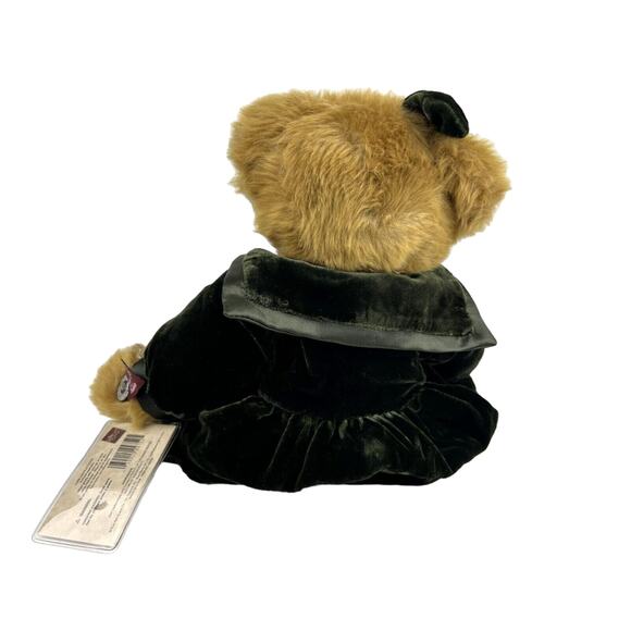 Russ Vtg Collection 11" Teddy Bear Green Velvet Dress Lady Larissa Certificate - Picture 7 of 10